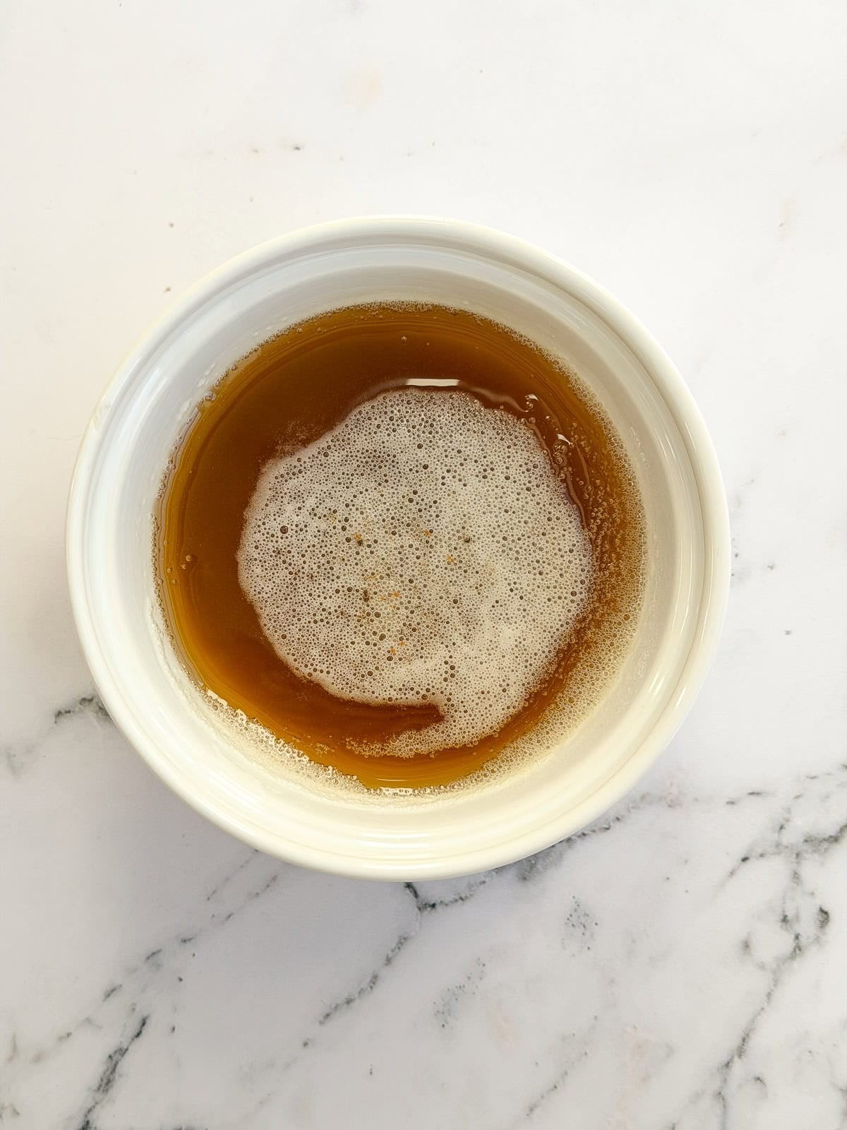 browned butter in a bowl
