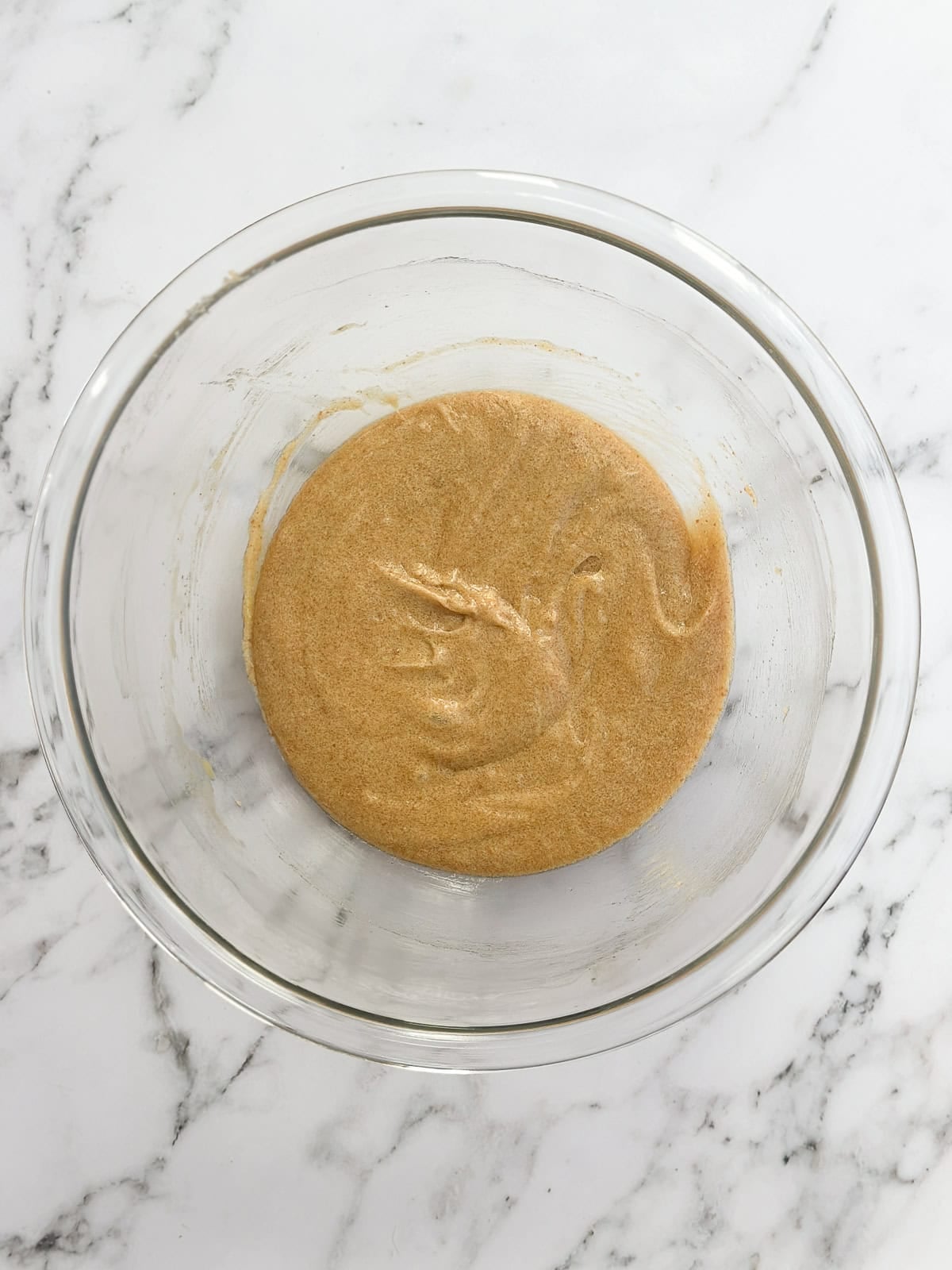 wet ingredients mixed together