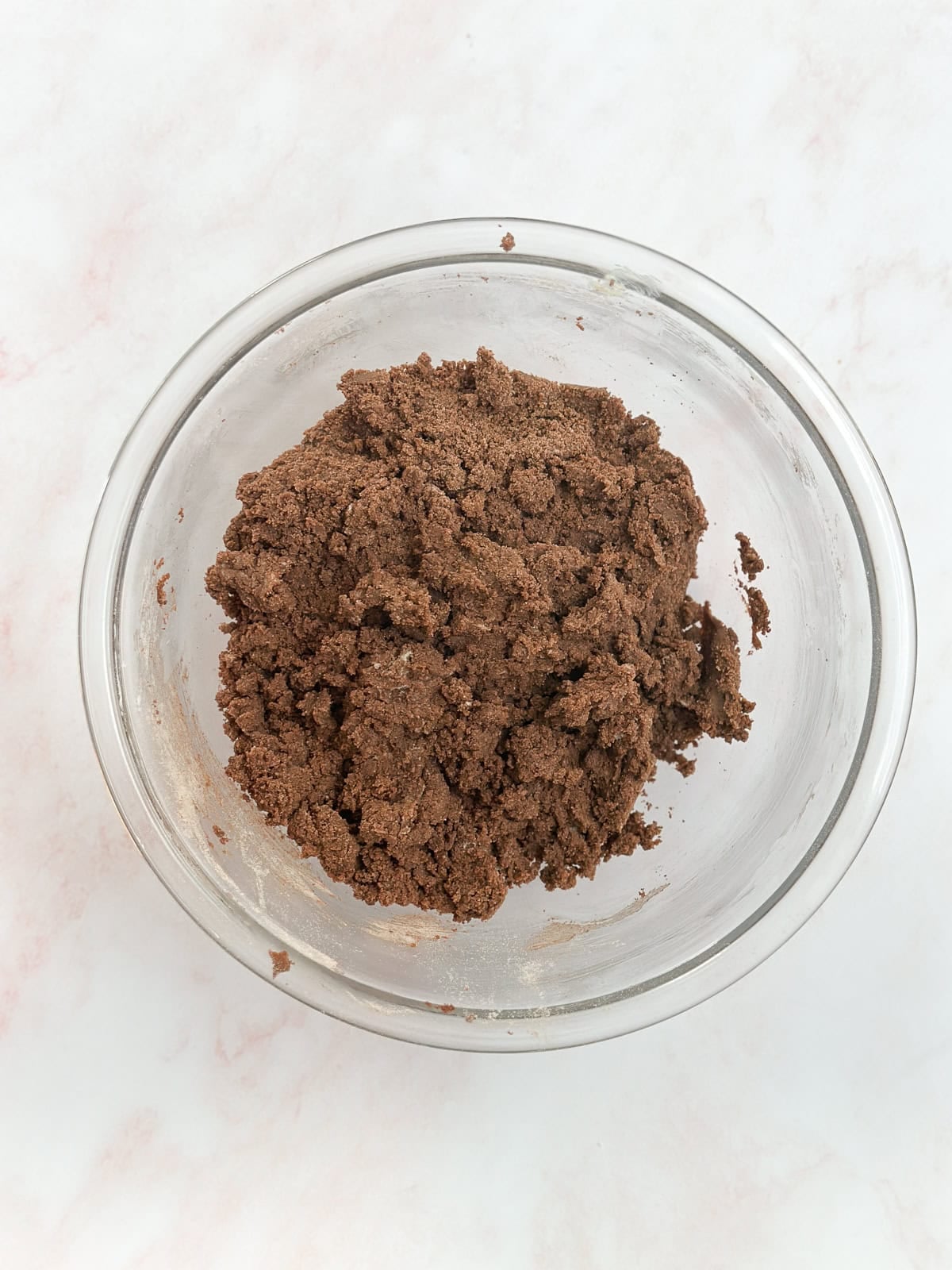 dry ingredients added to the dough.