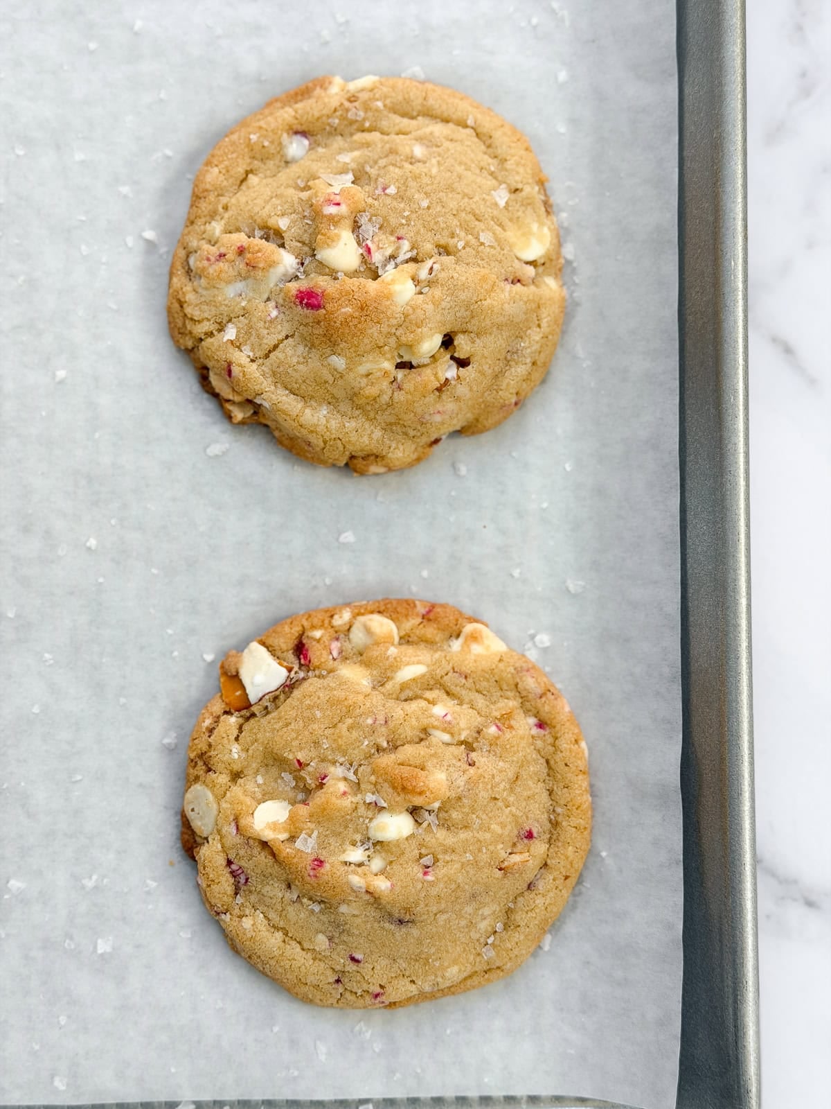cookies right after baking.
