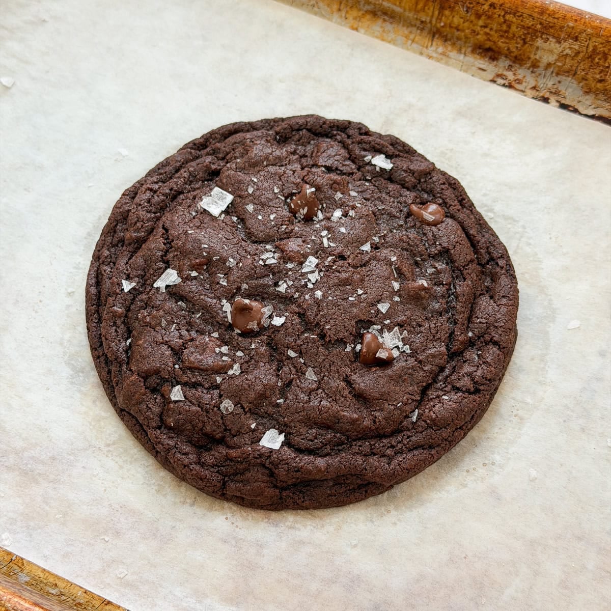Single Serve Double Chocolate Cookie - The Salted Sweets