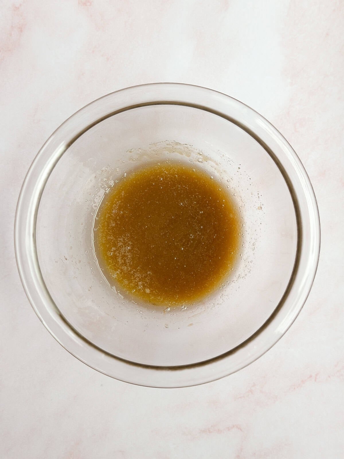 the wet ingredients mixed together.