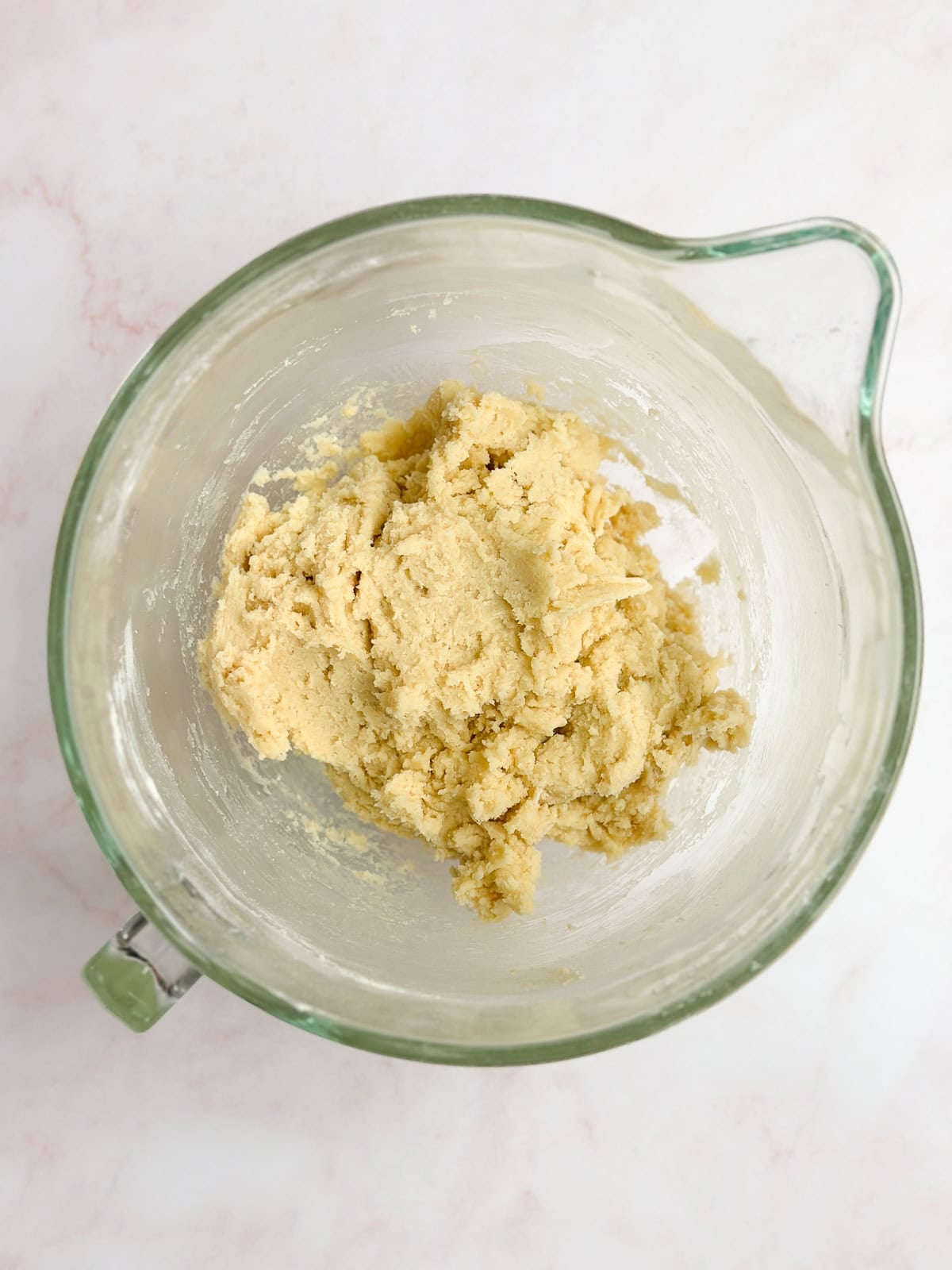 dry ingredients added to the dough.