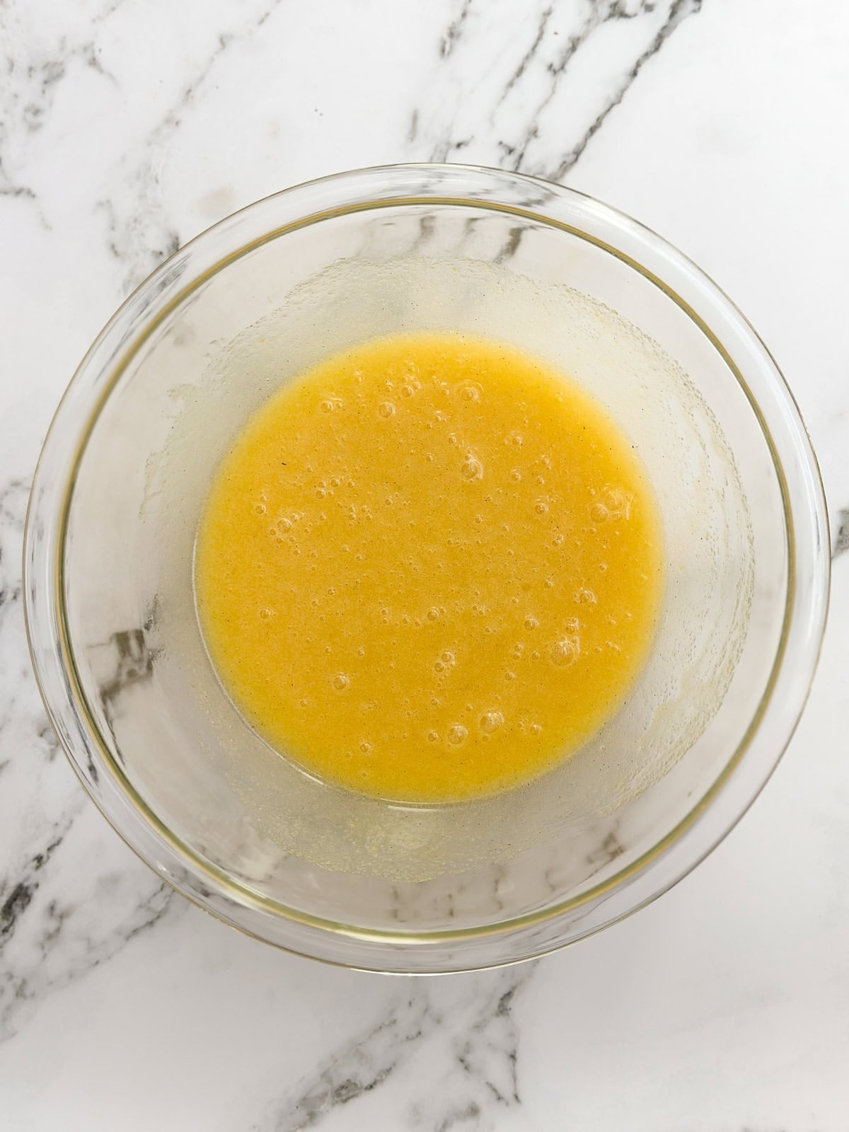 wet ingredients mixed together
