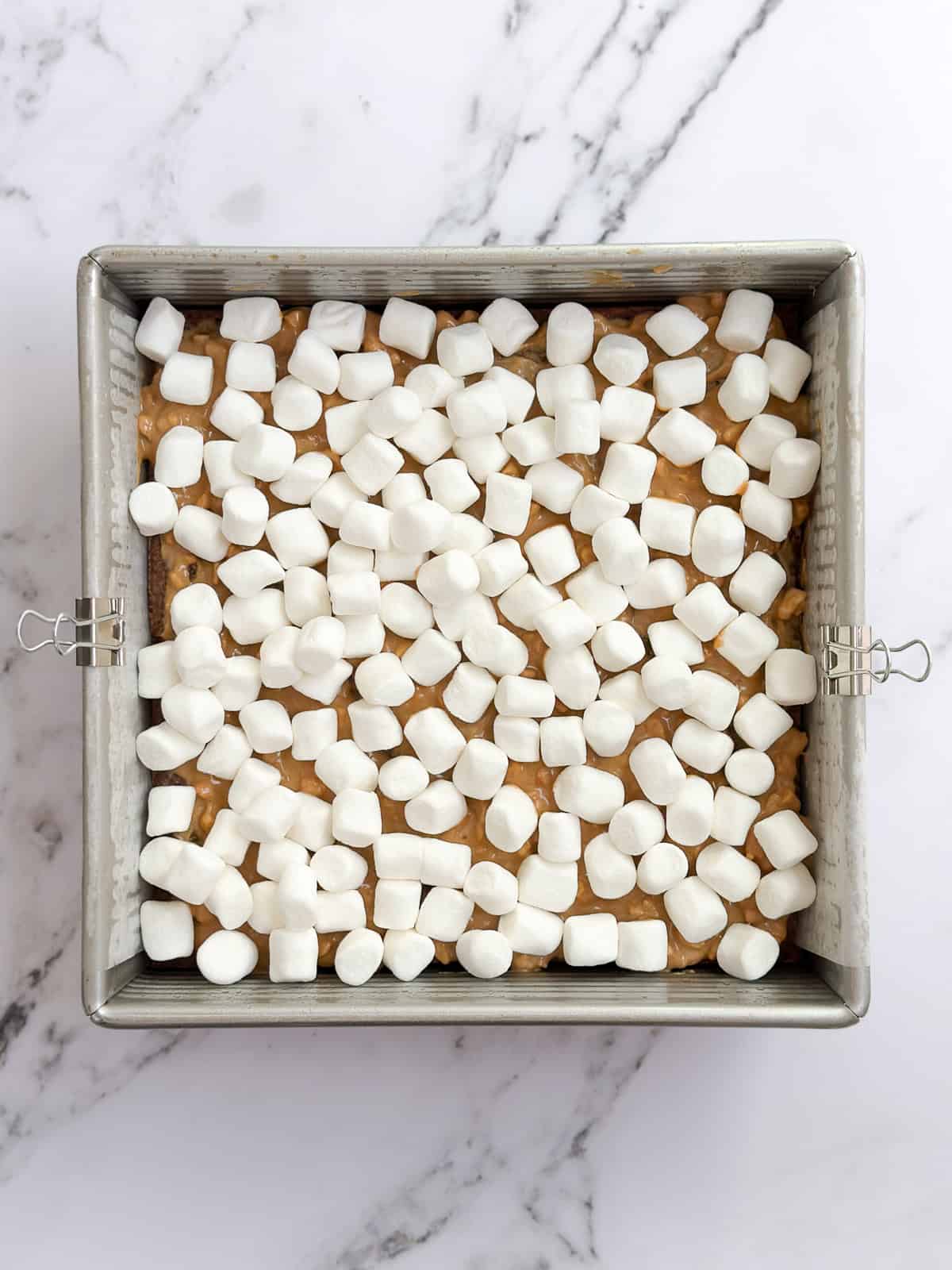 peanut butter and marshmallows added.