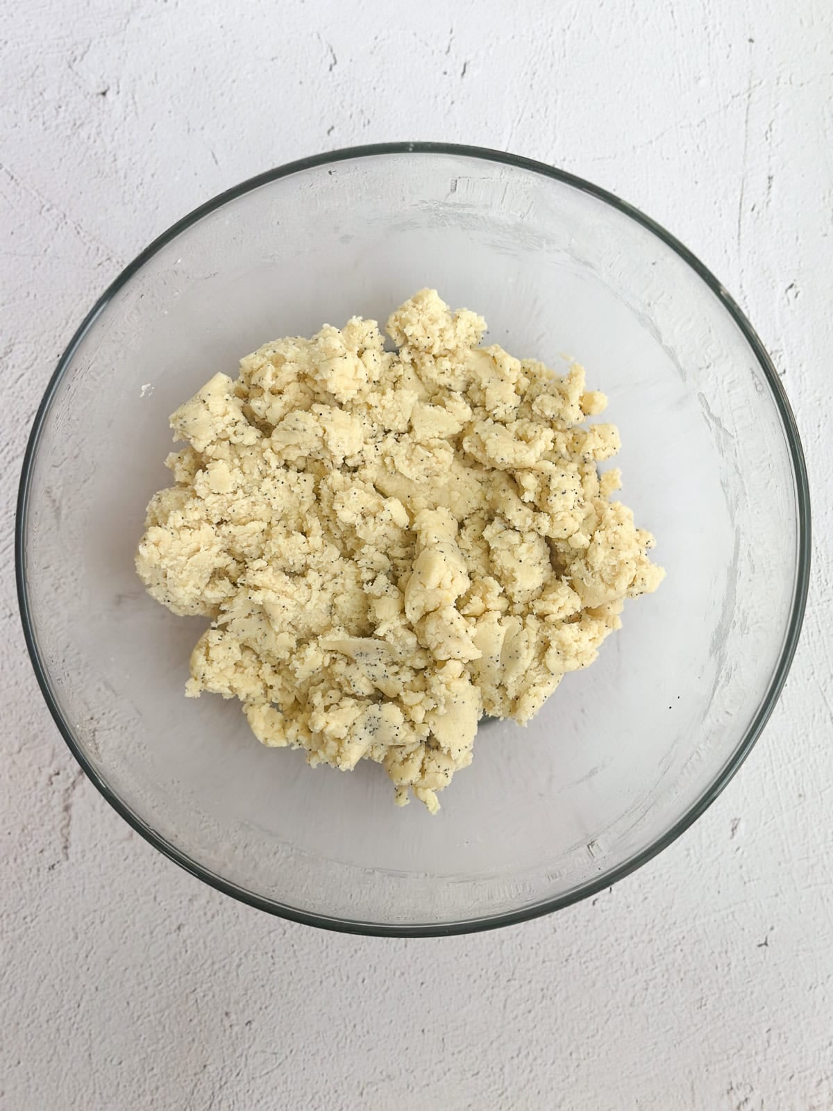 dry ingredients added to the dough.