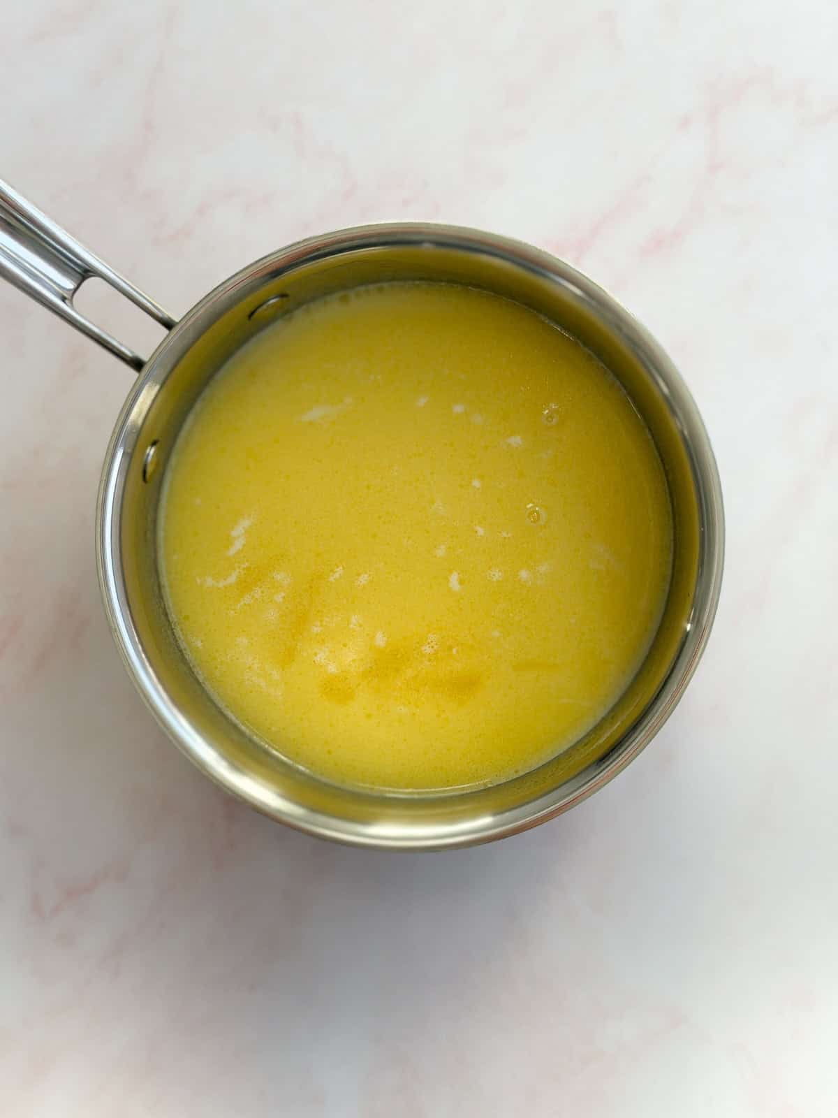 butter and coconut milk melted together.