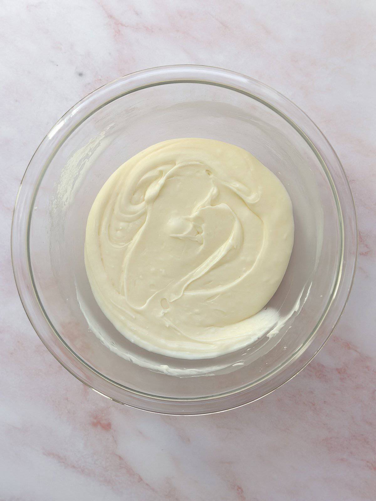 coconut frosting/glaze made.