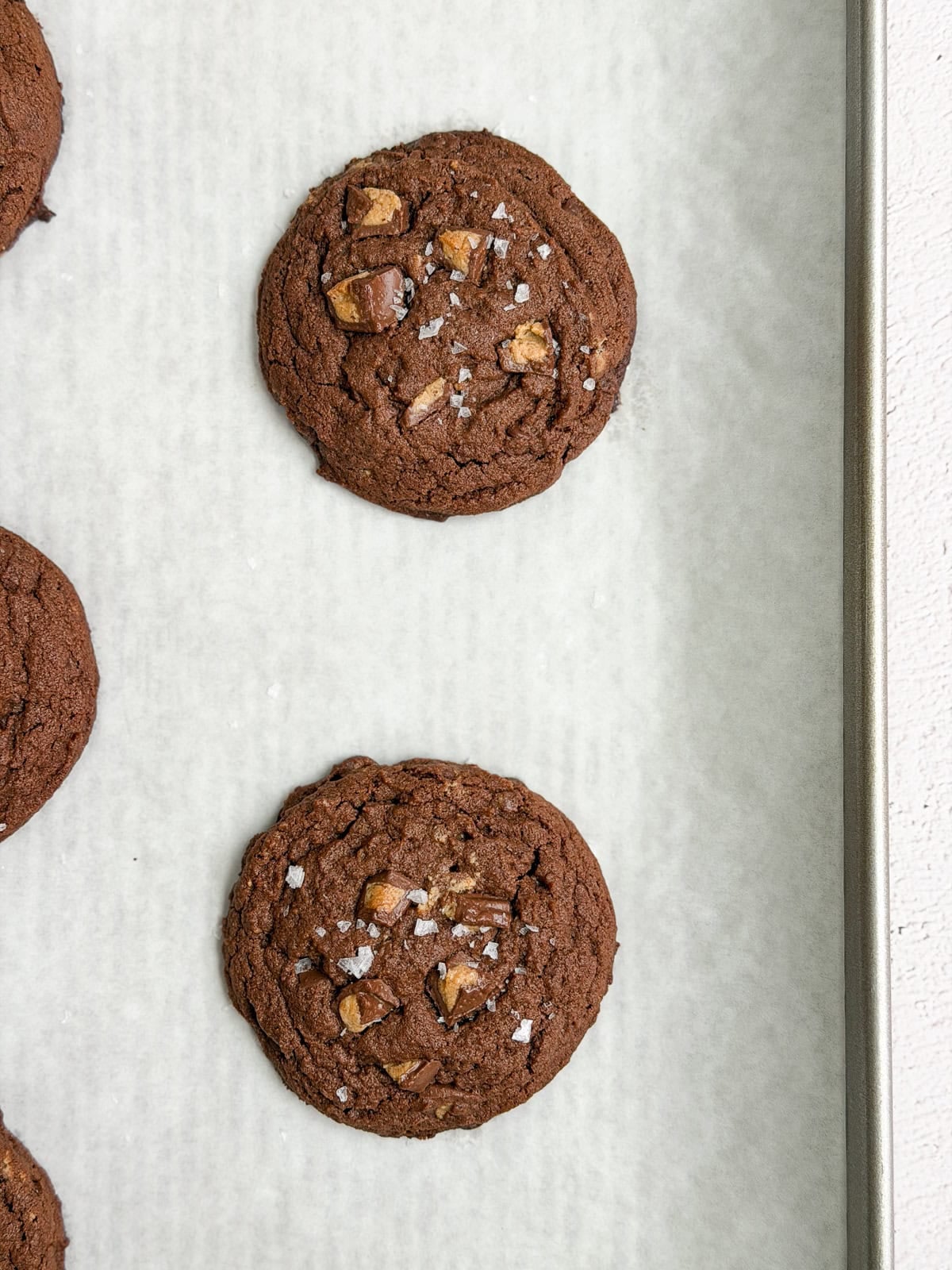 cookies right after baking.