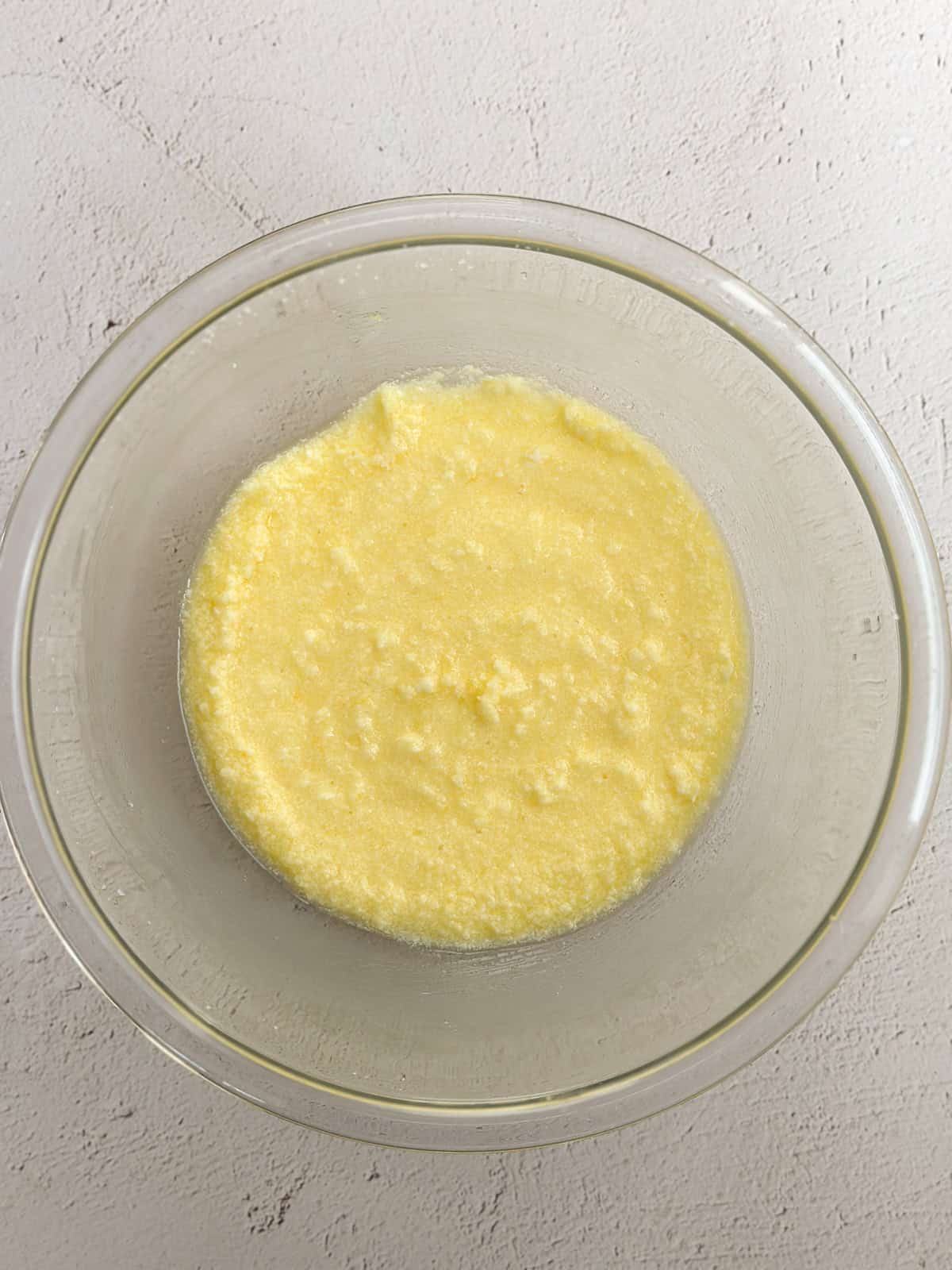 all the wet ingredients mixed together.