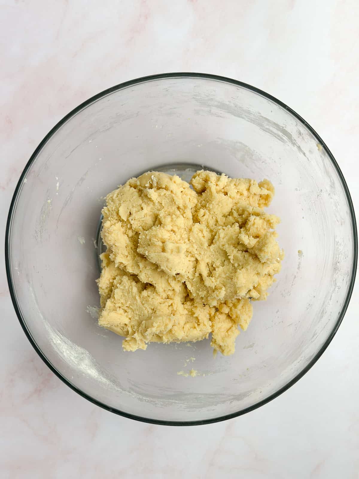 dry ingredients added to the dough.
