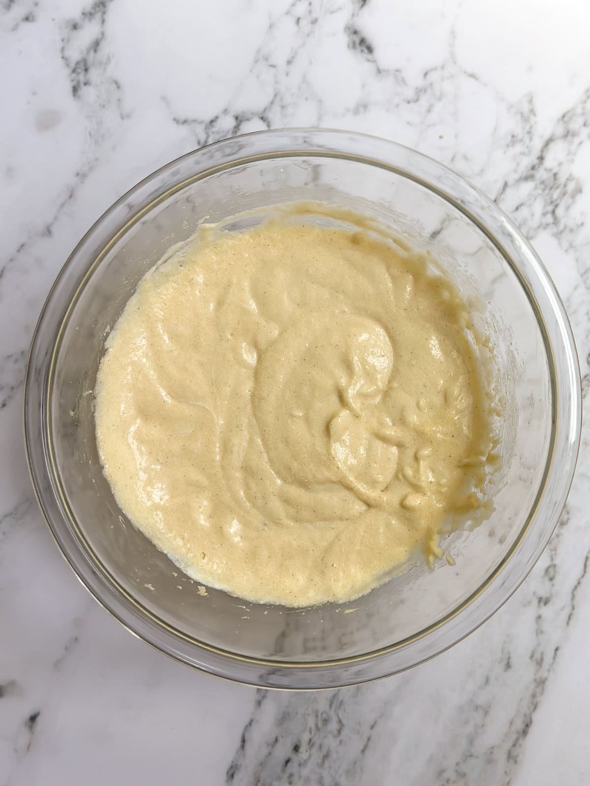 all the wet ingredients mixed together.