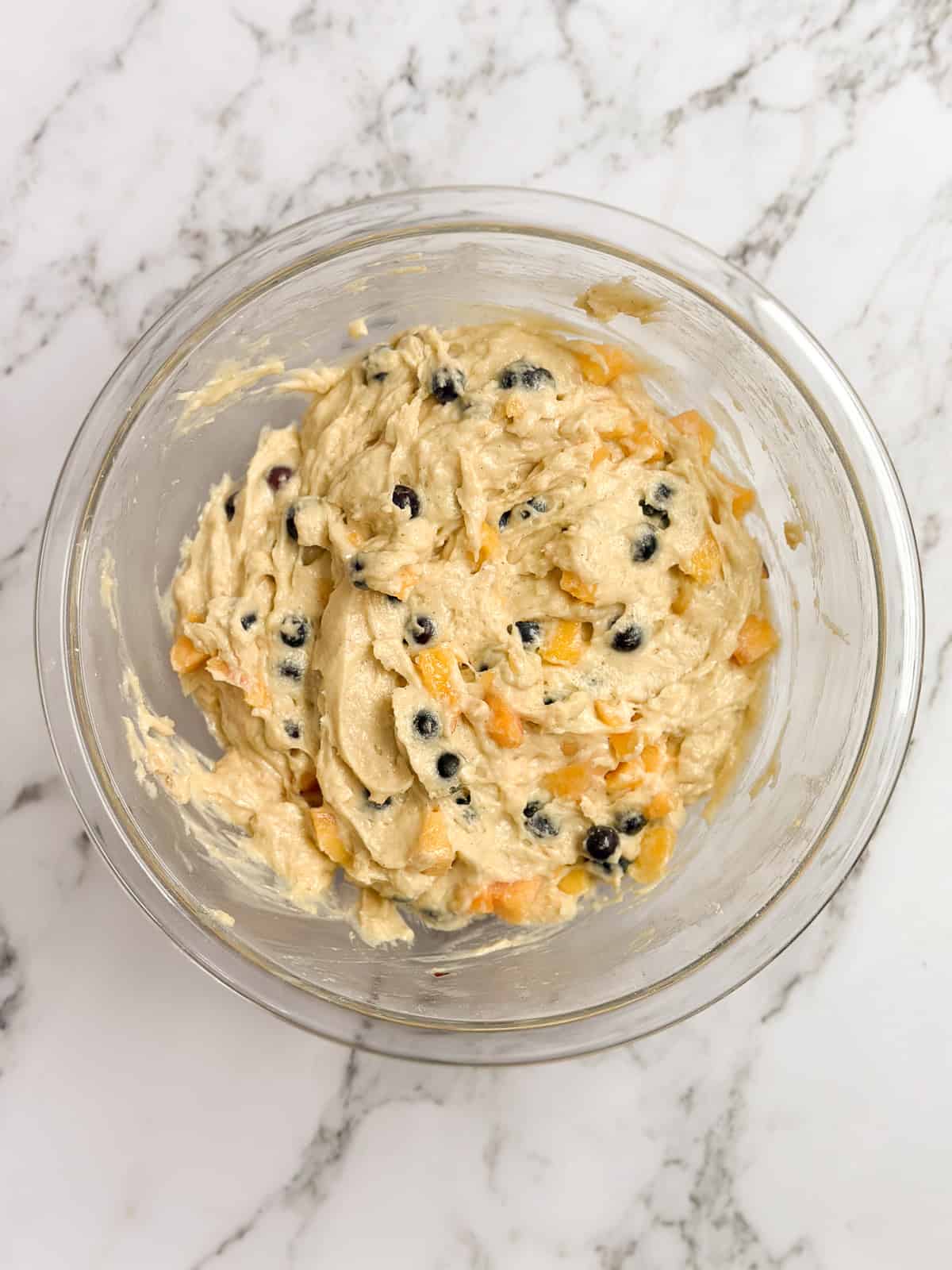 blueberries and peaches added.