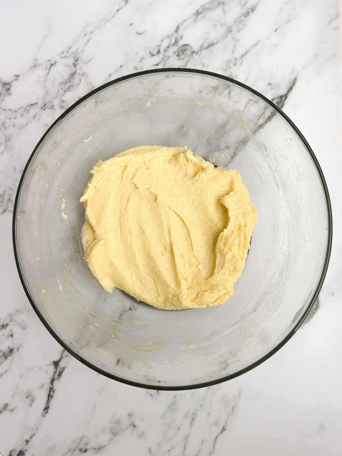 all the wet ingredients creamed together.