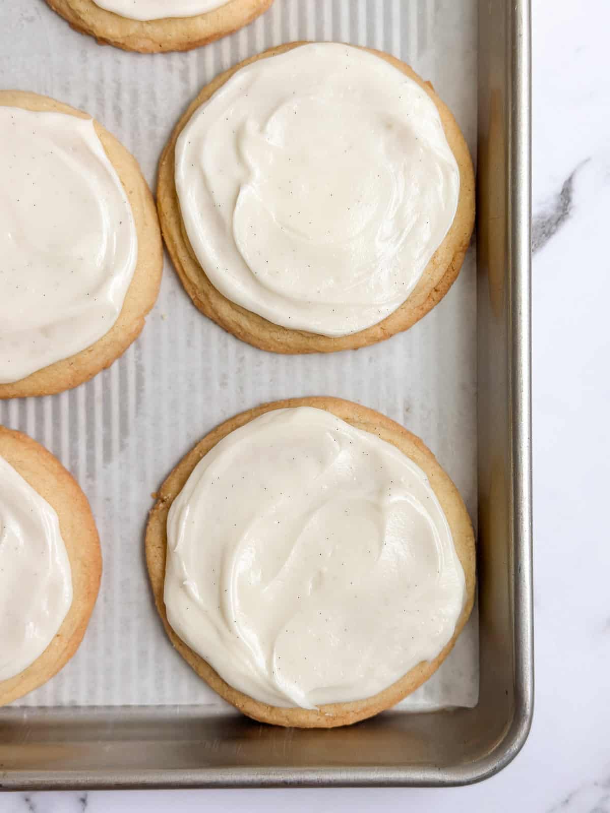 frosting on top of cookies