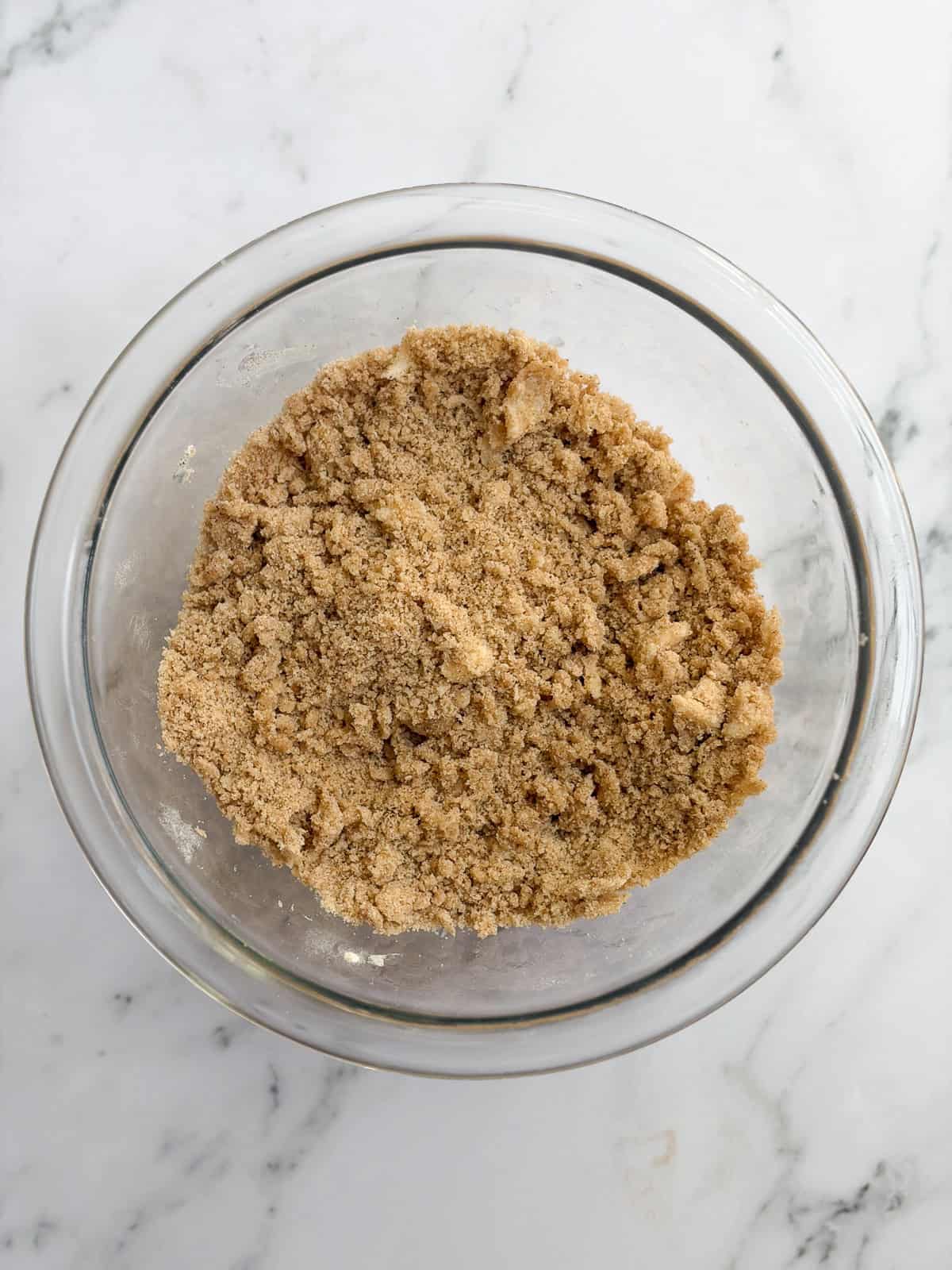 crumb topping mixed together.